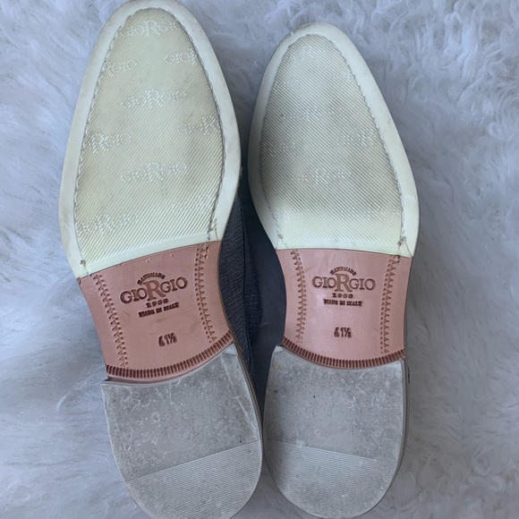 Handmade Giorgio 1958 Blue Lace-up Men's Dress Shoes EU 41.5 - Picture 7 of 7